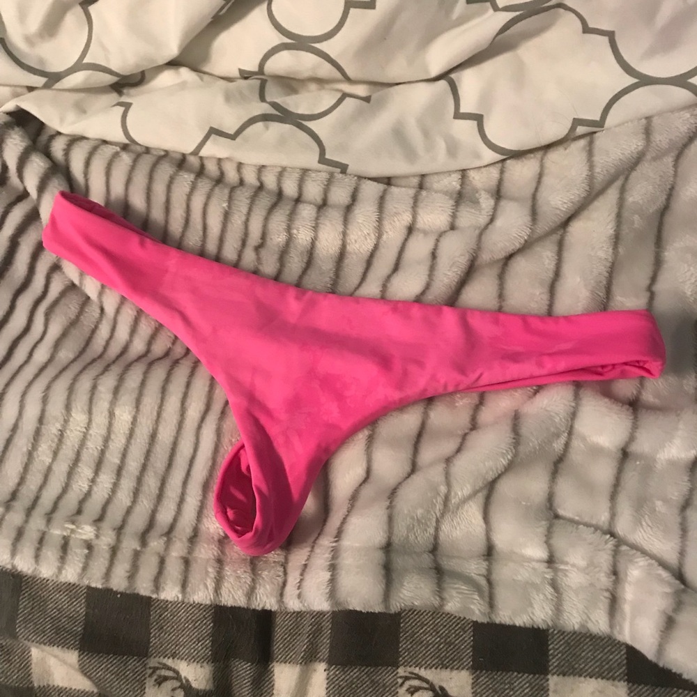 Hot pink Brazilian bikini bottoms